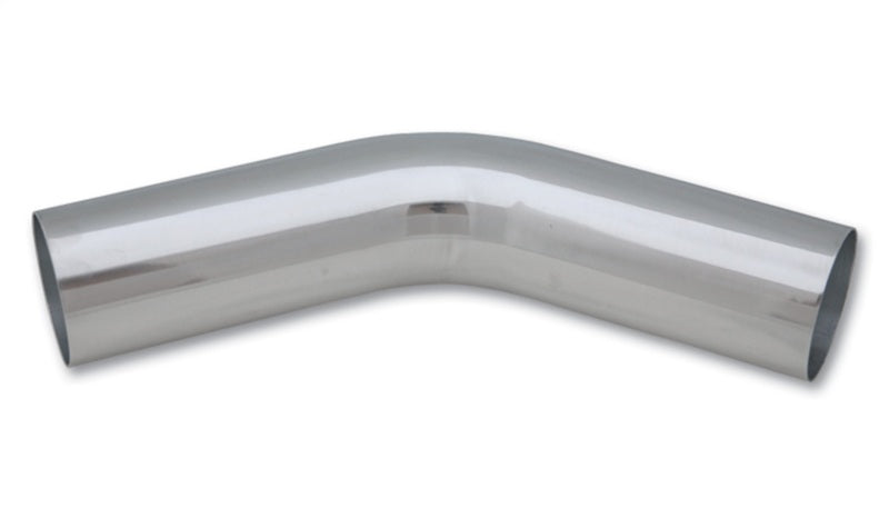 Vibrant 1.5in O.D. Universal Aluminum Tubing (45 degree bend) - Polished