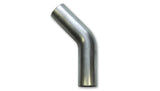 Vibrant 2in O.D. T304 SS 45 deg Mandrel Bend 6in x 6in leg lengths (2in Centerline Radius)