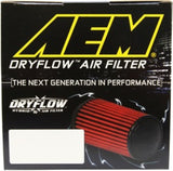 AEM 5.5in Base OD x 4.75in Top OD x 5in Height Conical DryFlow Air Filter