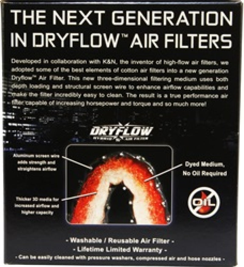 AEM DryFlow Air Filter AIR FILTER KIT 2.75in X 5in DRYFLOW- W/HOLE